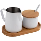 Set latiera si zaharnita alb Miluro