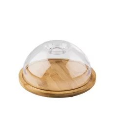 Platou lemn cu capac 20.5cm