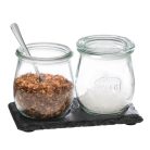 Platou ardezie cu amprenta 15x8cm