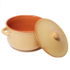 Oala ceramica termo tabac 24 cm, 2 manere, De Silva