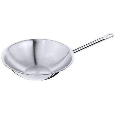 Wok inox 36 cm baza plata