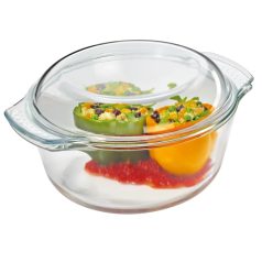 Vas termorezistent rotund cu capac 2.8l Kuchenprofi