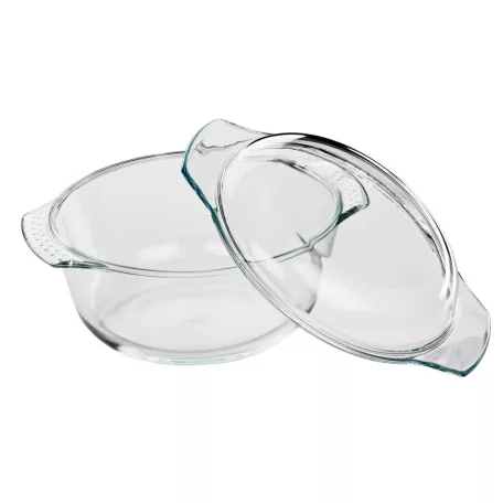 Vas termorezistent rotund cu capac 2.8l Kuchenprofi