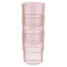 Pahar Tritan 300ml LINEA Roz translucid