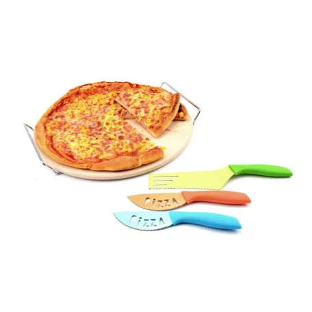 Set 3 cutite pizza pentru taiere si servire 
