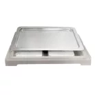 Bufet rece GN1/1 alb transparent inox
