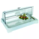 Bufet rece GN1/1 alb transparent inox