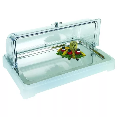 Bufet rece GN1/1 alb transparent inox