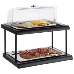 Bufet rece 2 x GN1/1 negru Fresh