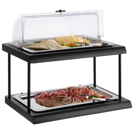 Bufet rece 2 x GN1/1 negru Fresh