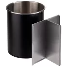 Suport tacamuri inox rotativ negru