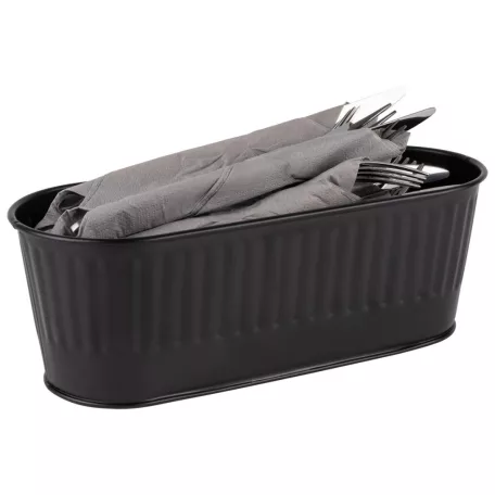 Suport tacamuri inox Utensilo negru