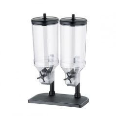 Dispenser dublu cereale 2 x 4.5l FE Negru