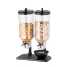 Dispenser dublu cereale 2 x 4.5l FE Negru