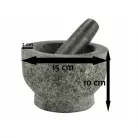 Mojar cu pistil granit 15cm