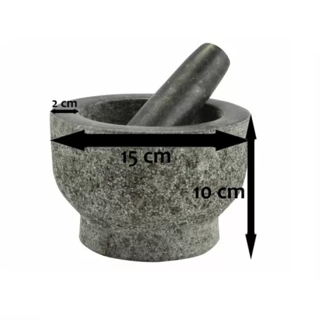 Mojar cu pistil granit 15cm