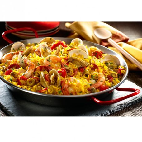 Tigaie paella din otel lustruit 34cm