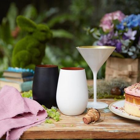 Pahar Martini Alb mat Auriu 240ml Stolzle