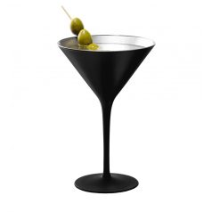 Pahar Martini Negru mat Argintiu 240ml Stolzle