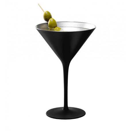 Pahar Martini Negru mat Argintiu 240ml Stolzle