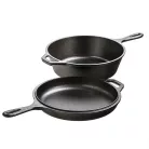 Cratita si tigaie fonta 2in1 cu maner 27cm