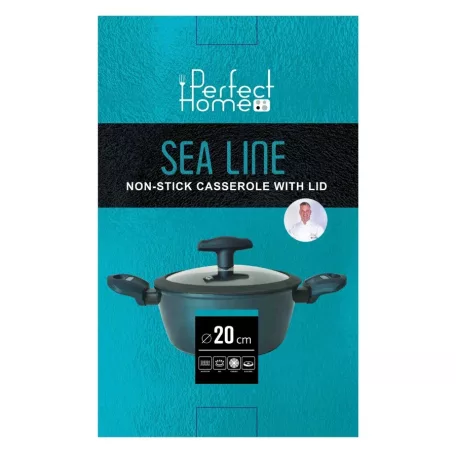 Oala cu capac 20cm 3.2l Sea Line