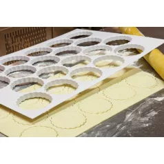 Sablon plastic forma cerc ondulat 4.5cm