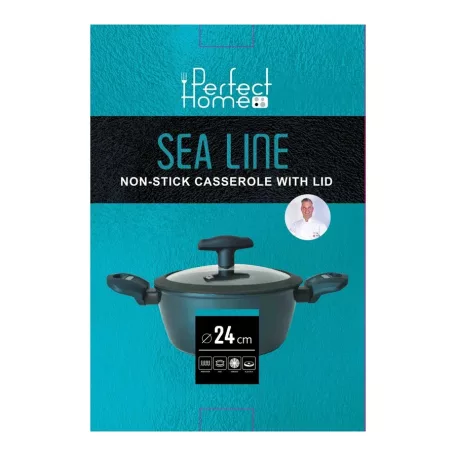 Oala cu capac 24cm 4l Sea Line