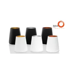 Pahar tumbler 380ml Stolzle Power alb mat argintiu