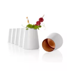 Pahar tumbler 380ml Stolzle Power alb mat bronz