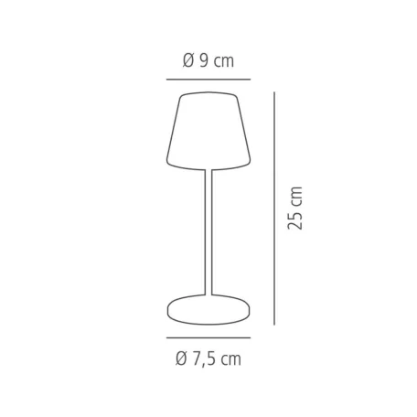 Lampa de masa MERLE MINI alb