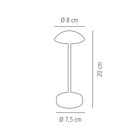 Lampa de masa ALVA cupru