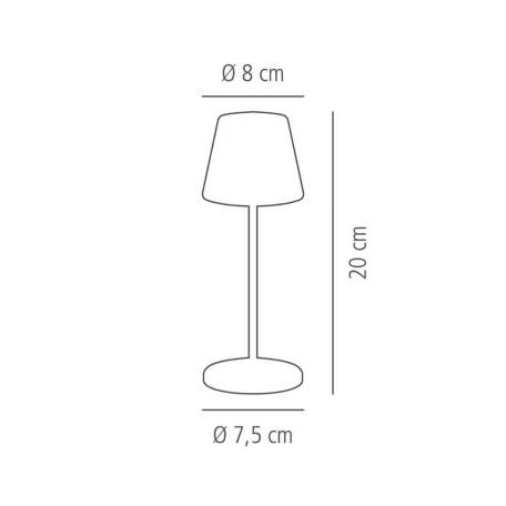 Lampa de masa MERLE MICRO maro