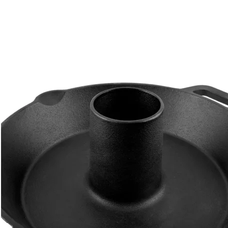 Tigaie fonta pentru pui la gratar 28cm