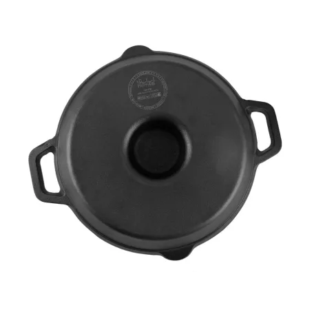 Tigaie fonta pentru pui la gratar 28cm