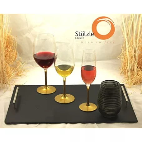 Pahar vin alb 360ml auriu Stolzle Event