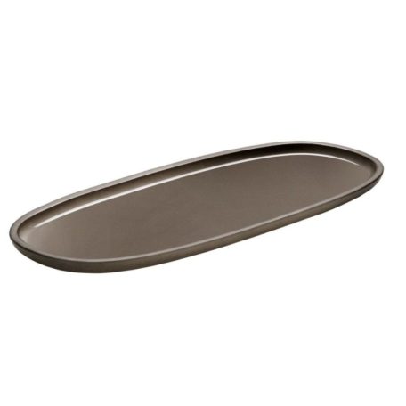 Platou oval 35x15cm linia ReNew Taupe