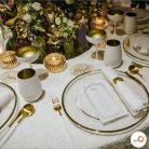 Cupa sampanie 230ml Stolzle Olympic Alb (mat) Auriu