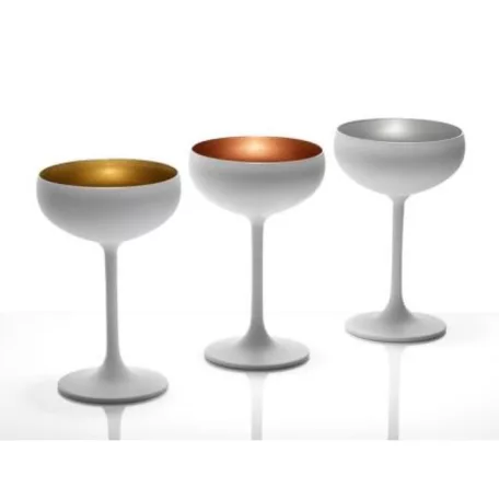 Cupa sampanie 230ml Stolzle Olympic Alb (mat) Argintiu