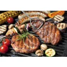 Cleste gratar pentru carne cu maner silicon
