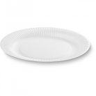 Farfurie intinsa din carton alb 20cm