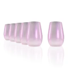 Pahar oblic 465ml Alb Perlat Stolzle linia Mirrors