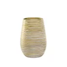 Pahar oblic 465ml Stolzle Twister alb auriu