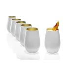 Pahar Stolzle Olympic culoare Alb (mat) Auriu 465 ml