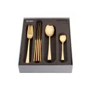 Set tacamuri  16pcs PVD Gold Solex linia Karina
