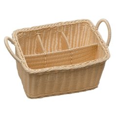 Cos tacamuri polyrattan 26x18cm