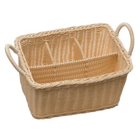 Cos tacamuri polyrattan 26x18cm