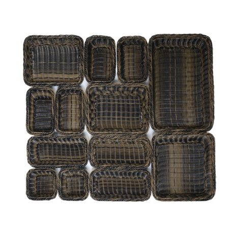 Cos servire polyrattan 32.5x26.5cm
