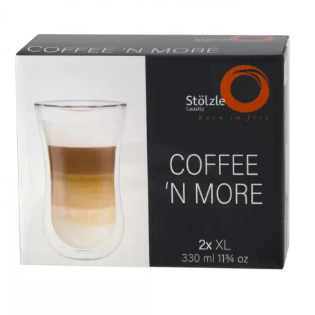 Pahar cu perete dublu 330ml Stolzle Coffee’n More