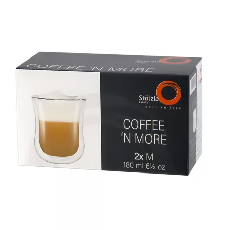 Pahar cu perete dublu 180ml Stolzle linia Coffee’n More